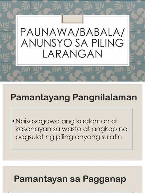 example of anunsyo|Pagkakatulad Ng Babala At Paunawa – Kahulugan At .